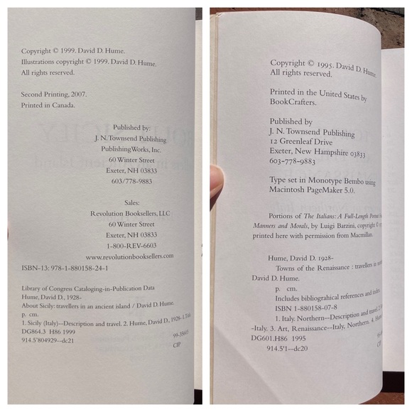 2 Travel Books About Sicily Towns of the Renaissance Northern Italy Italian - Picture 14 of 17